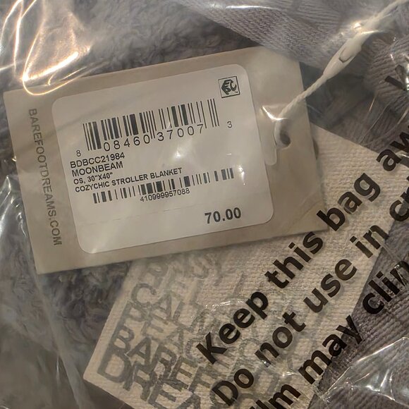 NWT: Barefoot Dreams CozyChic Stroller Blanket - Picture 6 of 6